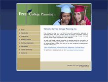 Tablet Screenshot of freecollegeplanning.org